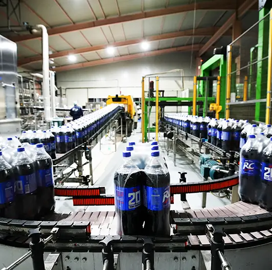 RC Cola production lines operating